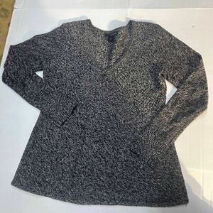 Black and white Calvin Klein flare bottom gathered waist large